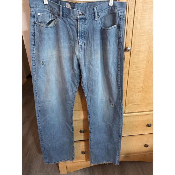 Zoo York Mens Distressed Blue Denim Jeans Size 40 ;32 Inseam - Picture 1 of 7
